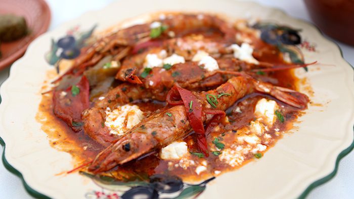 Shrimp Saganaki_Kos_classic and traditional greek dishes