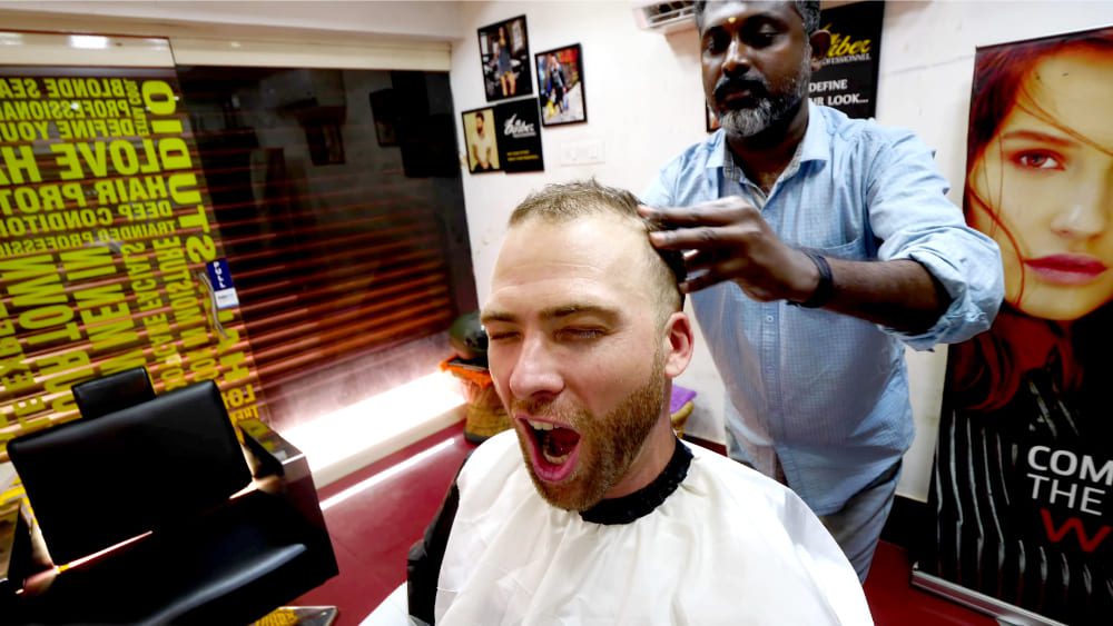 The Ultimate Indian Haircut Experience  - Kerala Style | Trivandrum,  India - David's Been Here