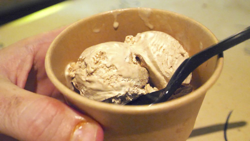 Chocolate ice cream at Rebernia Restaurant
