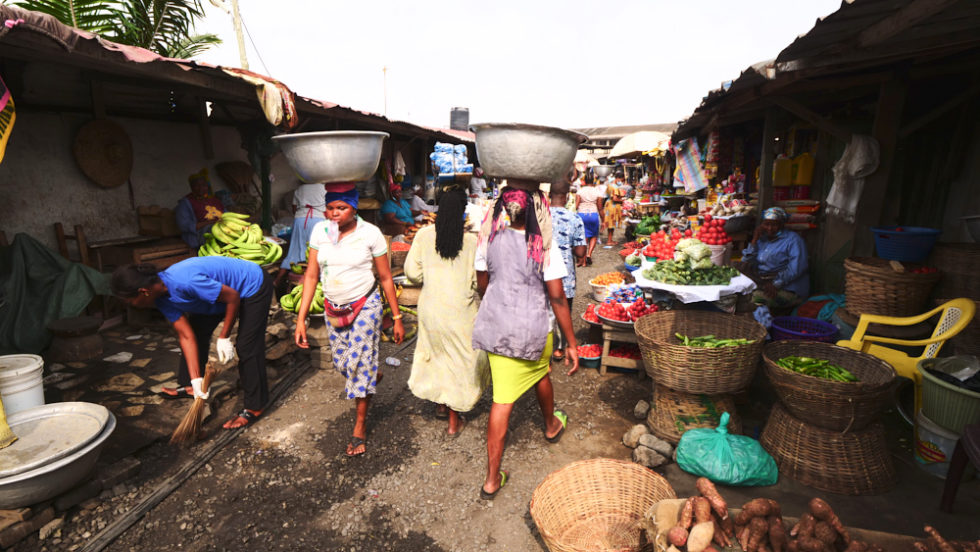 A market in Accra, Ghana