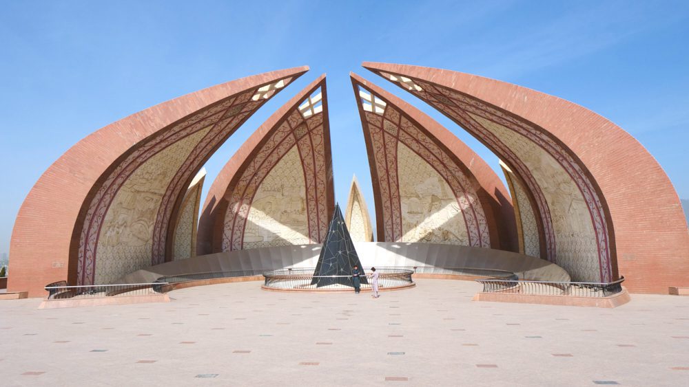 The Pakistan Monument in Islamabad, Pakistan