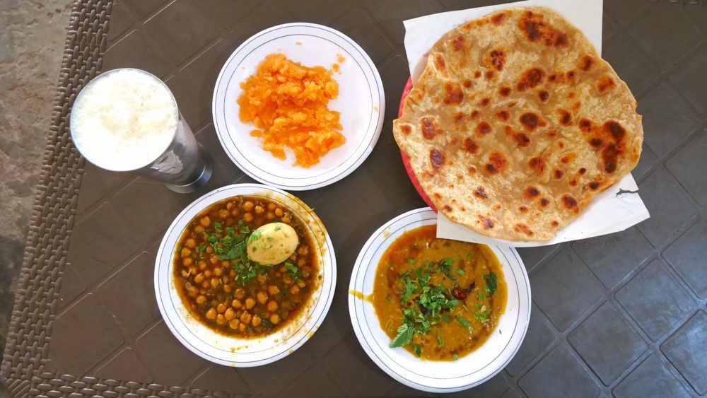 Pakistani street food at Faysalabad Hotel in Mardan, Pakistan