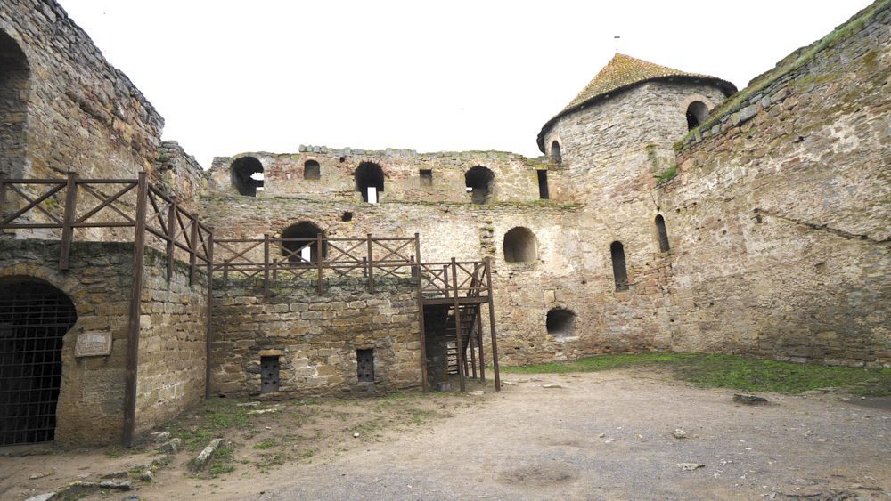 The interior of Bilhorod-Dnistrovskyi Fortress