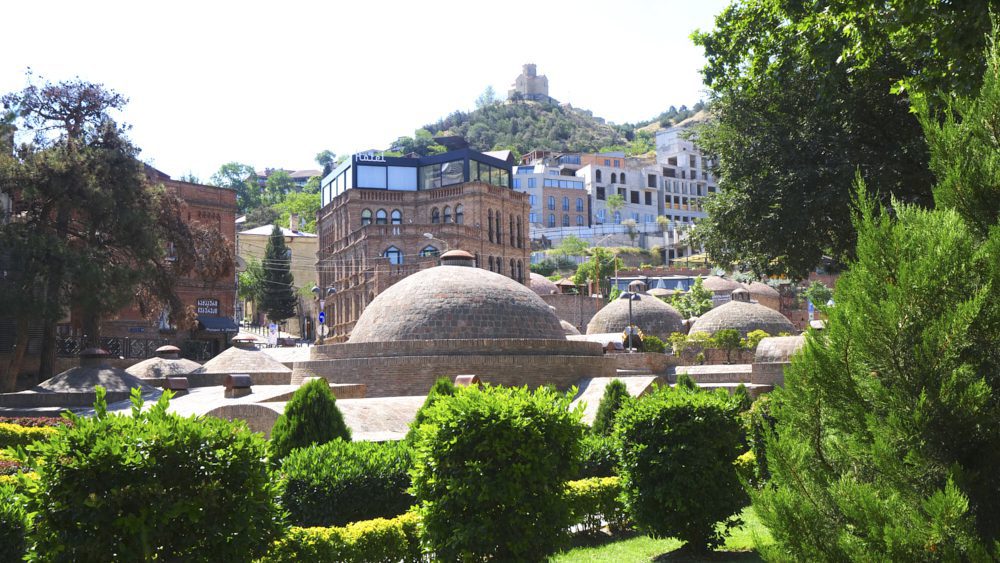 The exteriors of Tbilisi's famous Sulfur Baths