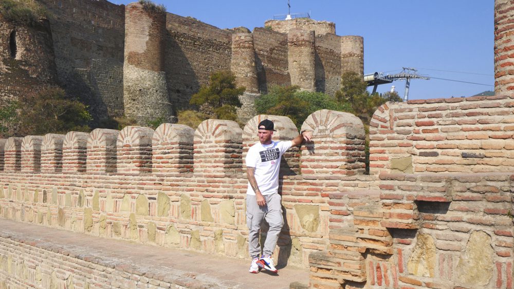 David Hoffmann at Narikala Fortress in Tbilisi, Georgia