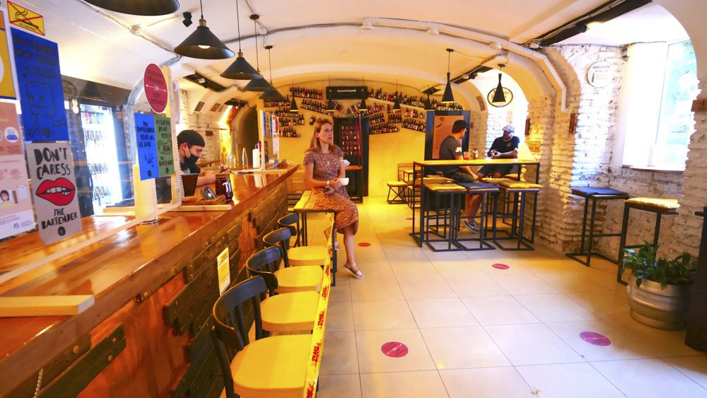 The interior of Tsota Tsota Craft Beer Pub