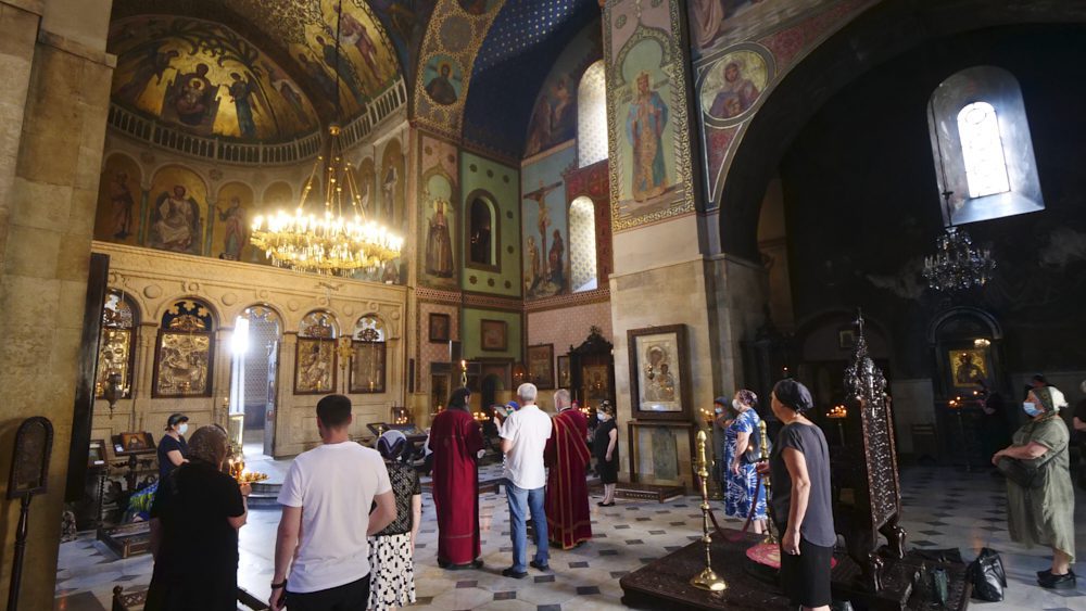 The interior of Tbilisi Sioni Cathedral