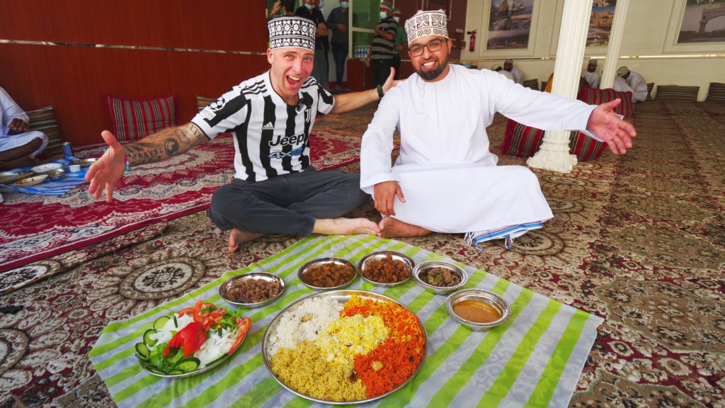 Camel meat feast in Muscat, Oman