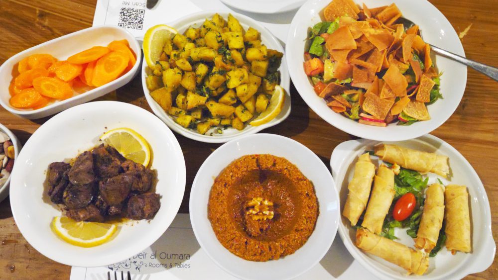 Lebanese feast at Deir al Oumara Restaurant