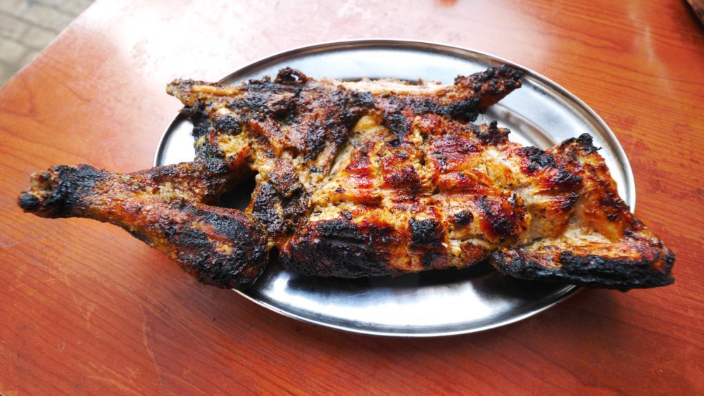 Grilled chicken at El Mina Restaurant in Tripoli, Lebanon