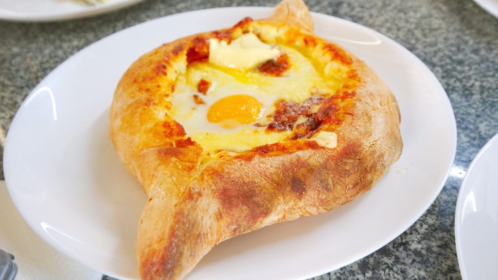 Adjarian khachapuri, arguably the most famous Georgian food in the world | David's Been Here