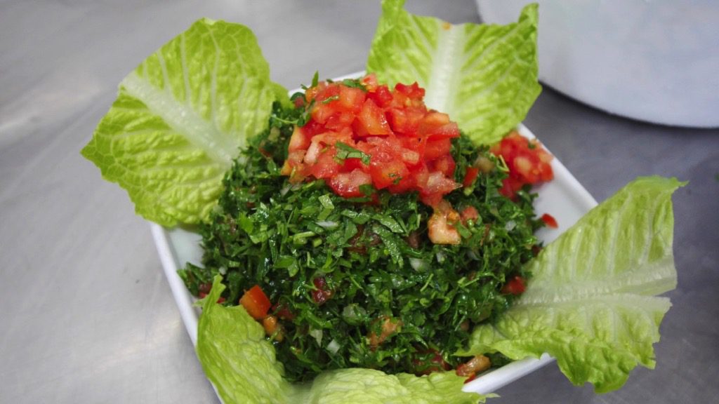 Tabbouleh, a popular Lebanese food and refreshing salad