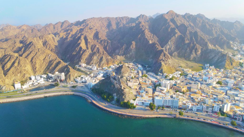 Aerial view of Muscat, Oman