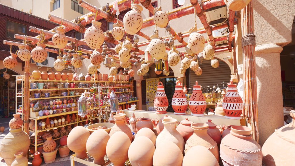 A shop selling pottery in Nizwa Souq | David's Been Here