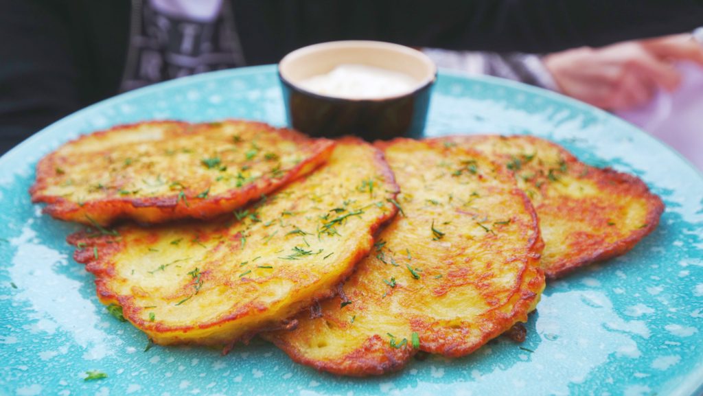 Deruny, a popular Ukrainian food to eat that's similar to latkes | David's Been Here