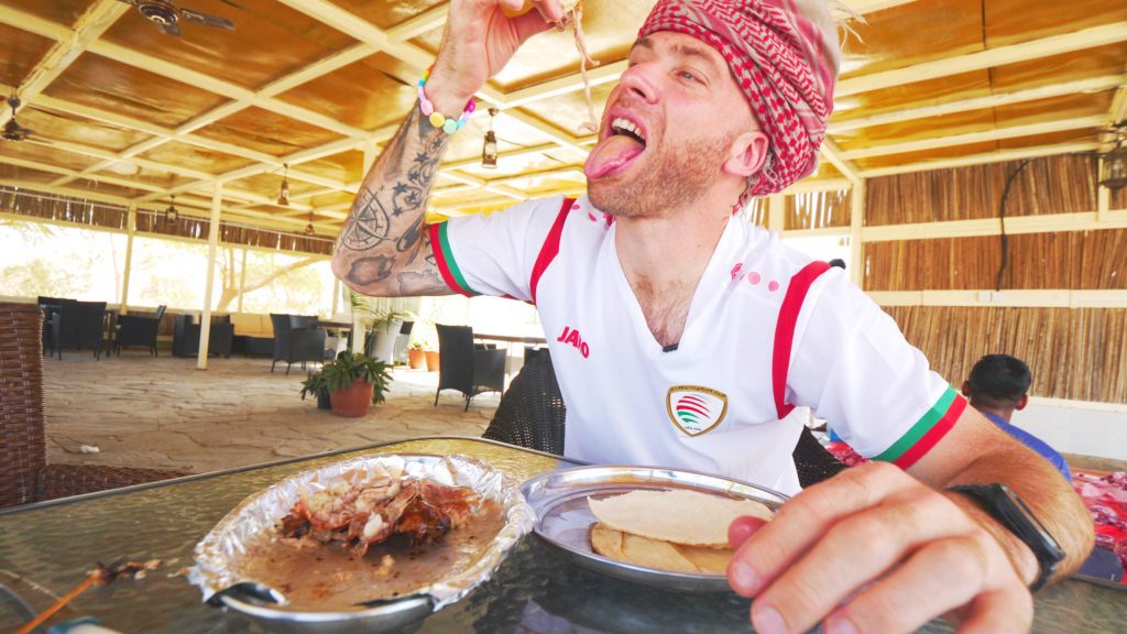 Eating camel and lamb innards in Salalah, Oman | David's Been Here