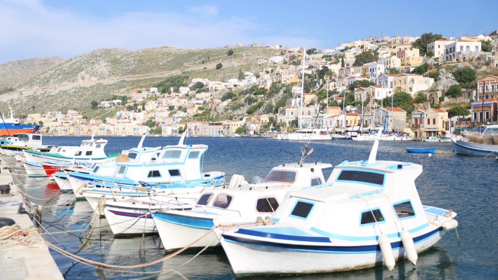 The main harbor in Gialos on Symi Island | David's Been Here