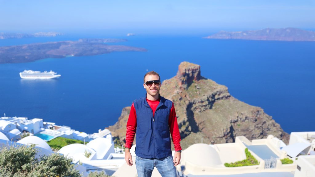 Enjoying the sights in Imervogli, Santorini, Greece | David's Been Here