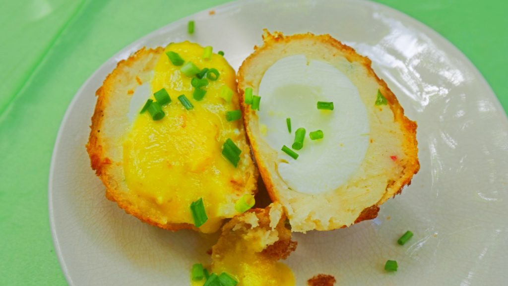 Egg balls are a common Guyana food in restaurants and at street food stalls | David's Been Here
