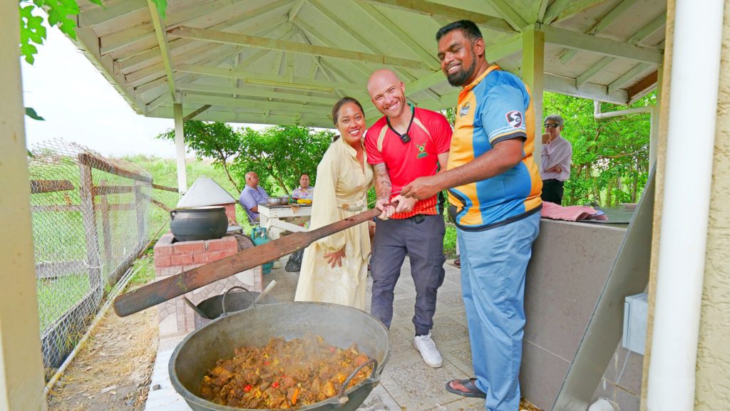 Preparing beef curry with Guyana President Irfan Ali on Eid | Davidsbeenhere