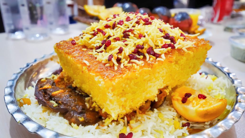 Tahchin, a popular and flavorful rice dish in Tehran, Iran | Davidsbeenhere