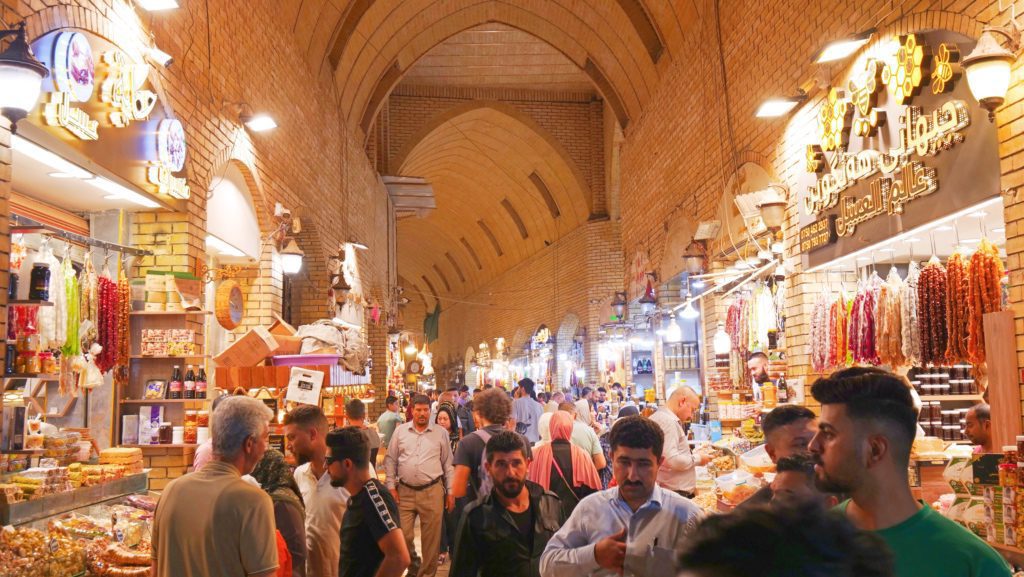 The covered section of the Citadel Bazaar in Erbil, Iraq | Davidsbeenhere