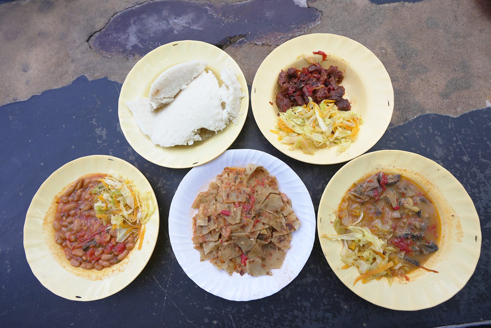 A spread of Kenyan food in Nairobi | Davidsbeenhere