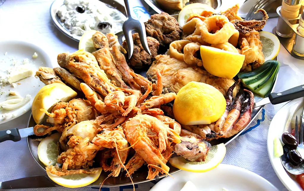 A fresh seafood platter is an essential part of any Greek vacation | Davidsbeenhere