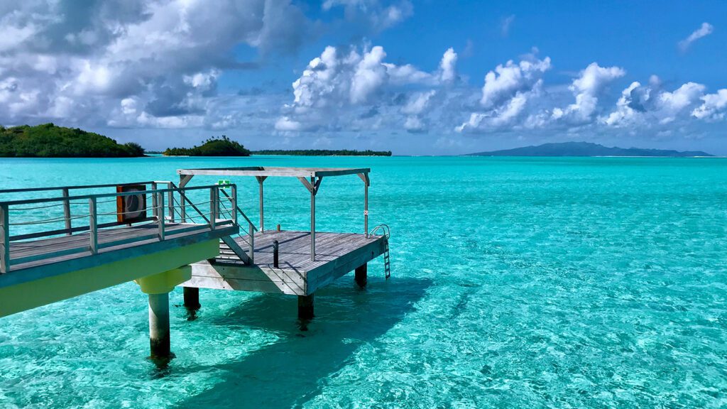 A dock on the lagoon in Bora Bora | Davidsbeenhere