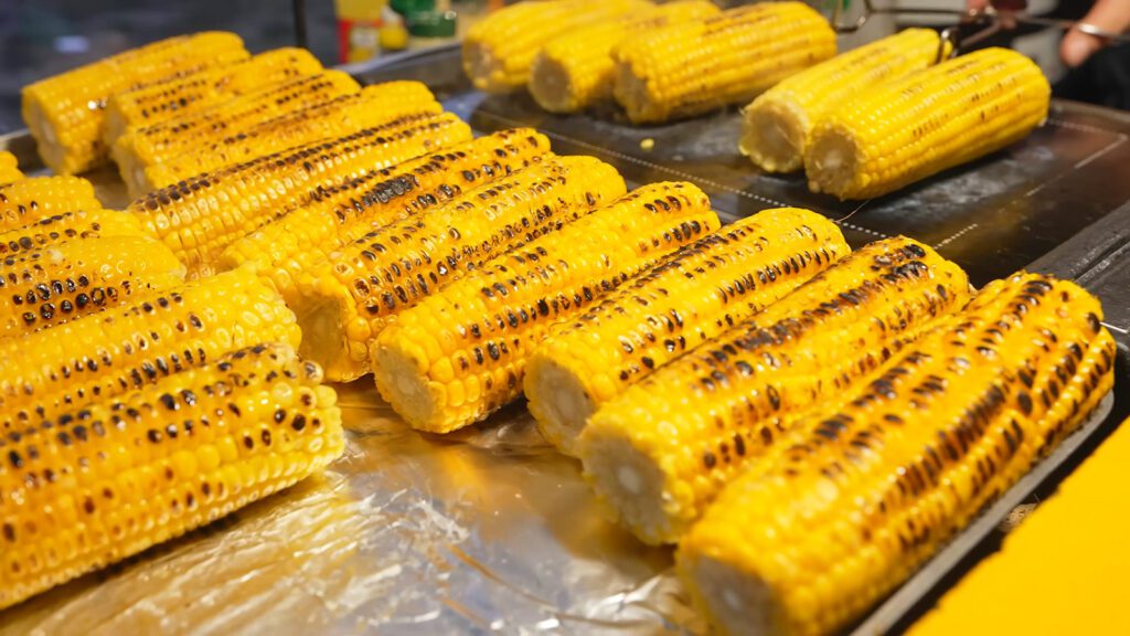 Grilled corn at Blaak Market in Rotterdam | Davidsbeenhere