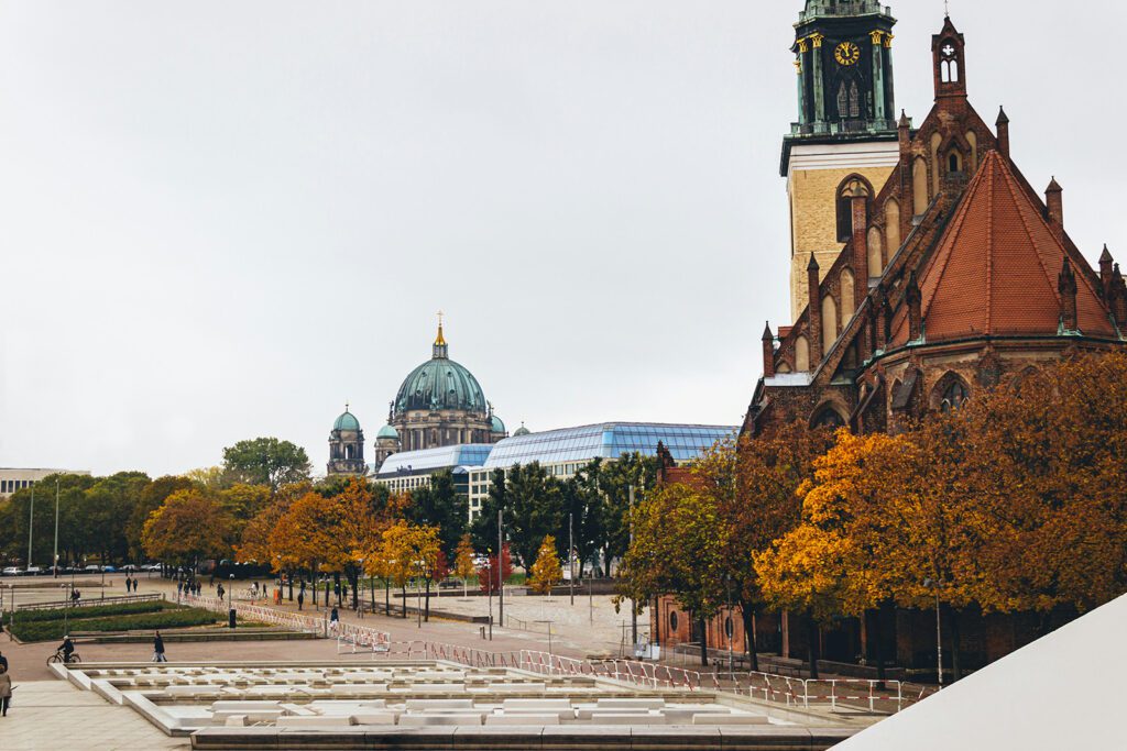 A distant view of Berlin Cathedral in Berlin, Germany | Davidsbeenhere