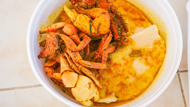 Curry crab and dumplings on the island of Tobago | Davidsbeenhere