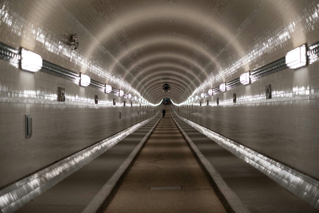 A view inside the Alter Elbtunnel in Hamburg, Germany | Davidsbeenhere