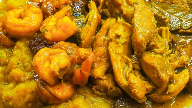 Trini shrimp curry, chicken, and oxtail | Davidsbeenhere