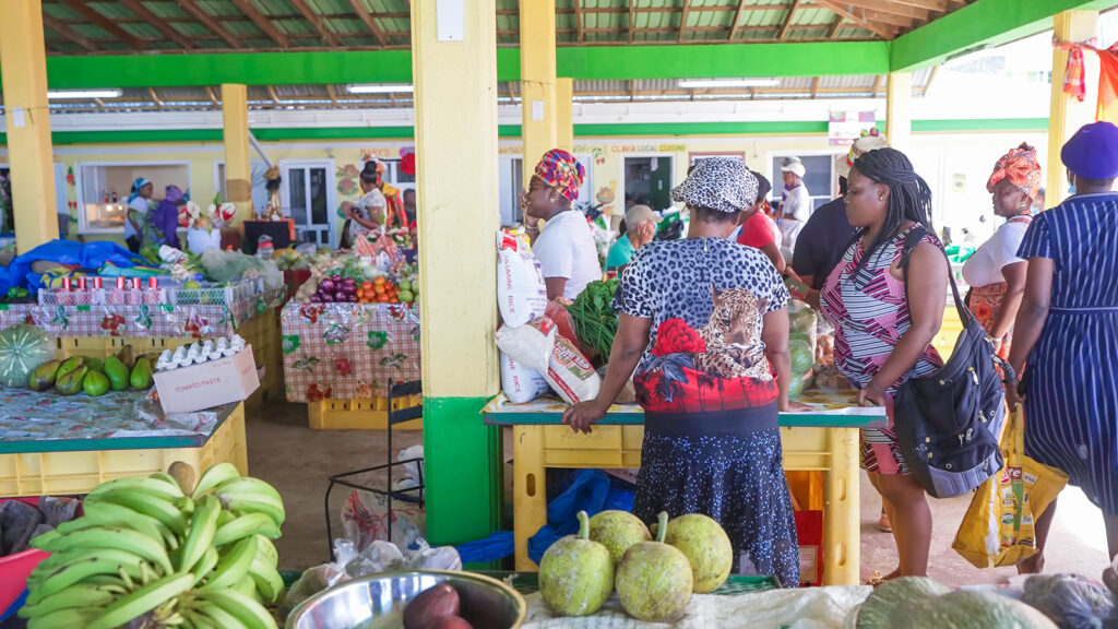 After his Dominican breakfast, David observes the goings-on in a local market in Portsmouth | Davidsbeenhere