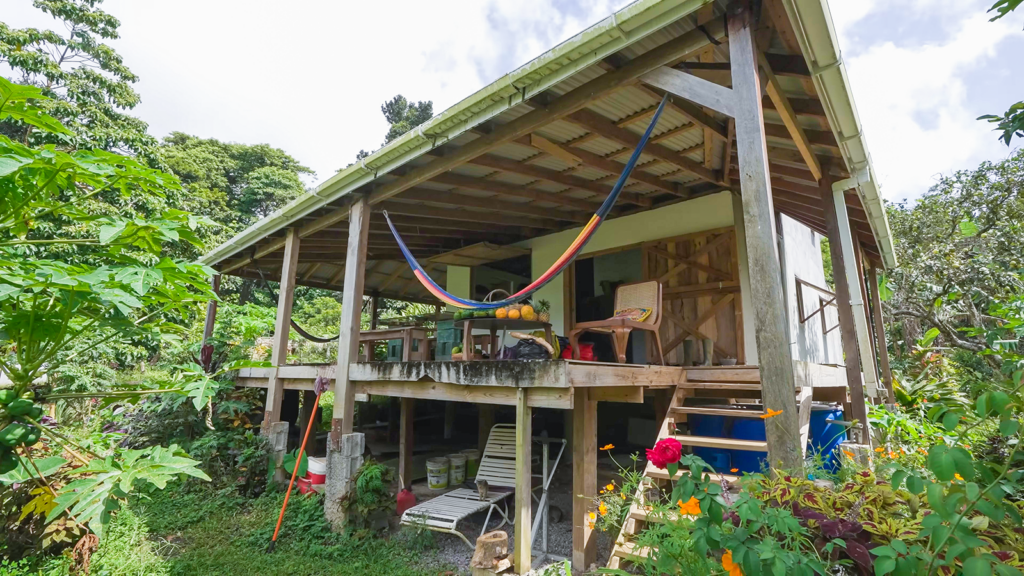 The wooden home built on Free-Up Farm in Dominica | Davidsbeenhere