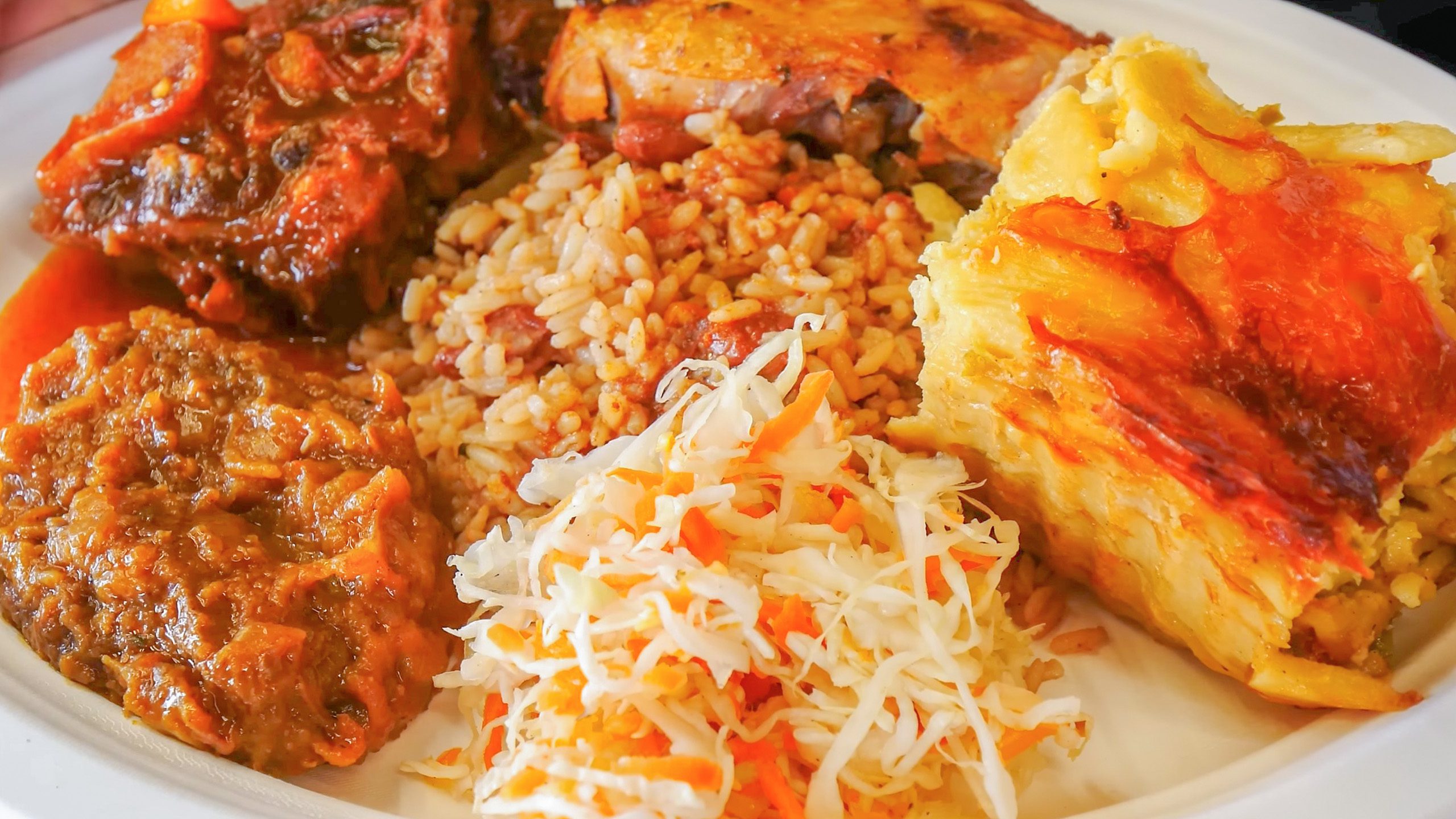 A plate of Haitian food at Naomi's Garden | Davidsbeenhere