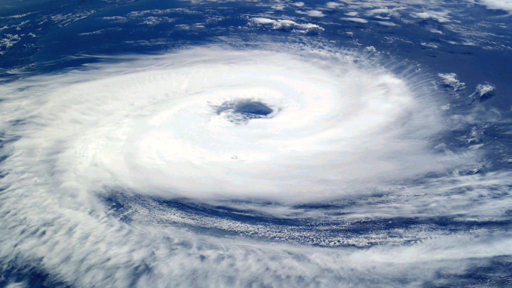 A tropical cyclone seen from space  | Davidsbeenhere