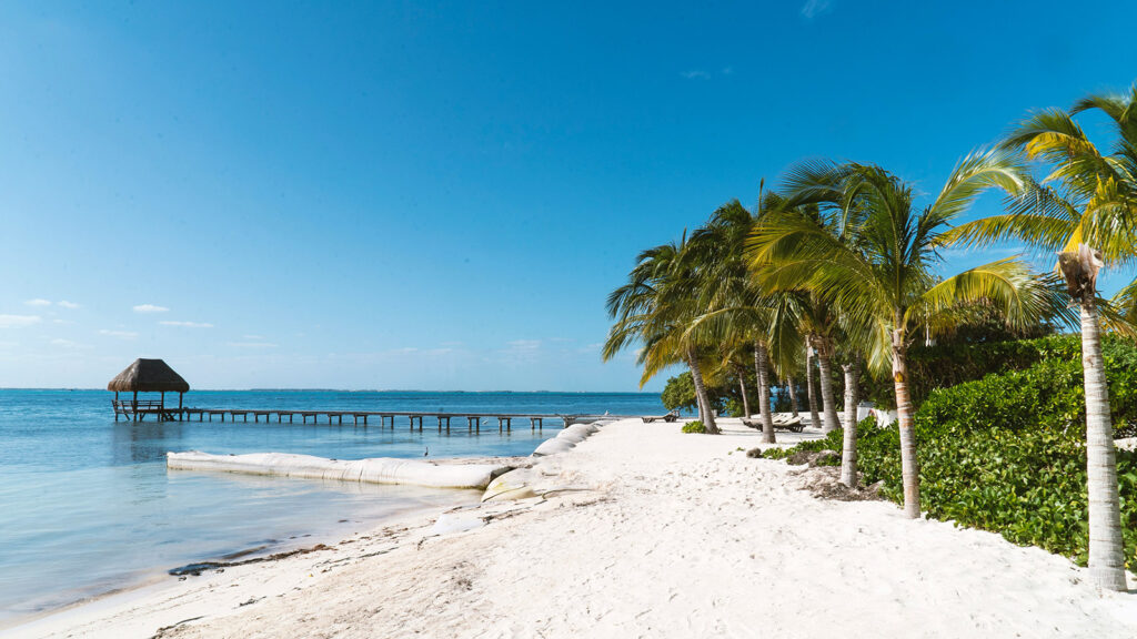 Visiting a white sand beach is easily one of the top things to do in Cancun | Davidsbeenhere